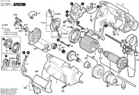 Bosch 0 601 131 642 GSB 13 RE Percussion Drill 230 V / GB Spare Parts GSB13RE